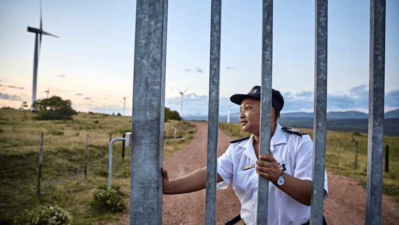 G4S perimeter security at a windfarm in South Africa
